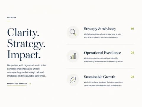 Editorial Services section preview
